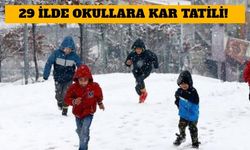 Eğitime Kar Engeli! 29 İlde Okullar Tatil Edildi