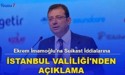 Ekrem İmamoğlu'na Suikast İddialarına Valilikten Açıklama