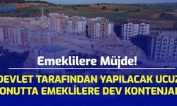 Emeklilere Müjde! Devlet Tarafından Yapılacak Ucuz Konutta Emeklilere Dev Kontenjan!