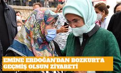 Emine Erdoğan'dan Sel Felaketinin Yaşandığı Bozkurt'a 'Geçmiş Olsun' Ziyareti