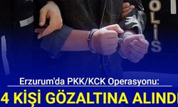 Erzurum'da PKK/KCK operasyonu: 4 şahıs gözaltına alındı