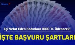 Eşi Vefat Eden Kadınlara 1000 TL Ödenecek! İşte Başvuru Şartları