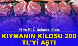 Et ve et ürünlerine zam: Kıymanın kilosu 200 TL'yi aştı