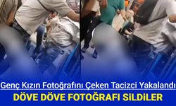Genç kızın fotoğrafını çeken tacizci yakalandı: Döve döve fotoğrafı sildiler