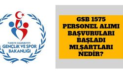 Gençlik ve Spor Bakanlığı 1575 Personel Alımı Yapacak! GSB Personel Alımı Başvuru Şartları ve Branş Dağılımı