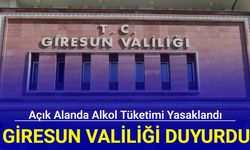 Giresun Valiliği'nden son dakika: Açık alanlarda alkol tüketimi yasaklandı