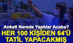 Her 100 Kişiden 64'ü Tatil Yapacakmış