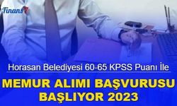 Horasan Belediyesi tekniker ve VHKİ memur alımı başvurusu başlıyor 2023