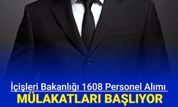 İçişleri Bakanlığı 1608 personel alımı sonuçları ve KPSS taban puanları sonrası mülakatlar başlıyor