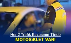 İçişleri Bakanlığı açıkladı: Her 2 kazanın 1'inde motosiklet var