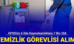 İlanlar az önce geldi: 6 ilde Kaymakamlıklara 7 bin 268 temizlik görevlisi alımı yapılacak 2024