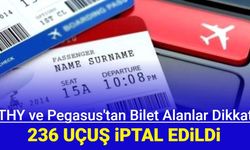 İptal edilen uçuşların listesi açıklandı: THY ve Pegasus 236 uçuşu iptal etti