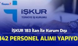 İŞKUR 183 İlan İle Kurum Dışı 1142 Personel Alımı Yapıyor! 