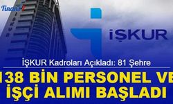 iŞKUR 81 şehre 138 bin işçi alımı başvuru ekranı açıldı: İşte başvuru 2023