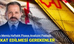 İslam Memiş Haftalık Piyasa Analizini Paylaştı