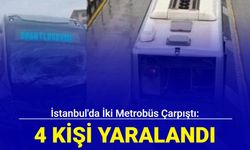 İstanbul'da iki metrobüs çarpıştı: 4 kişi yaralandı