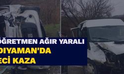 Kahta'da Öğretmen Servisi Kaza Yaptı: 1 Öğretmen Ağır Yaralı