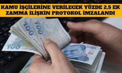 Kamu İşçilerine Verilecek Yüzde 2,5 Ek Zamma İlişkin Protokol İmzalandı