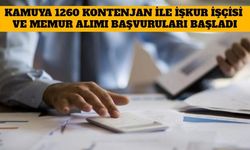 Kamuya 1260 Kontenjan İle İŞKUR İşçisi ve Memur Alımı Başvuruları Başladı