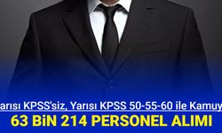 Kamuya KPSS'siz 30 bin, KPSS 50 puan ile 33.214 personel alımı: 20 kuruma 63 bin 214 eleman başvurusu nasıl yapılır?