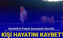 Karabük'te patpat şarampole devrildi: 1 kişi hayatını kaybetti