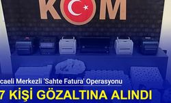 Kocaeli merkezli 'sahte fatura' operasyonunda 57 gözaltı