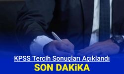 KPSS 2024/1 tercih sonuçları açıklandı