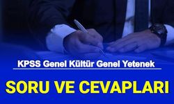 KPSS Genel Kültür Genel Yetenek Soru ve Cevapları 2022