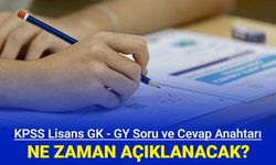 KPSS lisans genel kültür genel yetenek soru ve cevap anahtarı ne zaman açıklanacak 2024