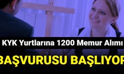 KYK Yurtlarına 1200 Yurt Yönetim Memuru Alımı Başvurusu Başlıyor 2022