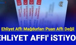 Mağdurlar puan affı değil Ehliyet Affı bekliyor