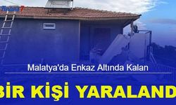 Malatya'da enkaz altında kalan bir kişi yaralandı