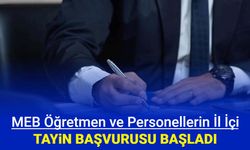 MEB öğretmen ve personellerin il içi yer değiştirme başvuruları Mebbis'te başladı