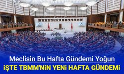 Meclisin bu hafta görüşeceği konular belli oldu: İşte TBMM gündemi