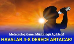 Meteoroloji Açıkladı: Sıcaklıklar 4-8 Derece Artacak!