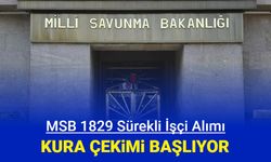 Milli Savunma Bakanlığı (MSB) işçi alımı kura çekimi canlı yayını başlıyor