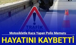 Motosikletle kaza yapan polis memuru hayatını kaybetti