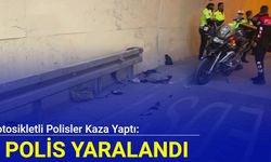 Motosikletli polisler kaza yaptı: 2 polis yaralandı