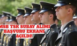 MSB TSK Subay Alımı Başvuru Ekranı Açıldı!