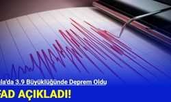 Muğla'da 3.9 Büyüklüğünde Deprem Oldu