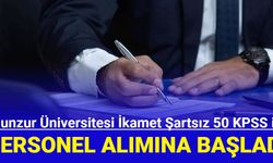 Munzur Üniversitesi 50 KPSS ile sözleşmeli personel alımı yapacak 2023