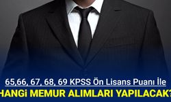 Önlisans KPSS 65, 66, 67, 68, 69 puanla nereye girerim?