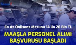 Önlisans Mezunu 14 İla 26 Bin TL  Maaşla Personel Alımı Başvurusu Başladı! 