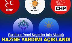 Partilerin yerel seçimler için alacağı hazine yardımı miktarları belli oldu