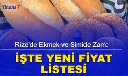 Rize'de ekmek ve simide zam: İşte yeni fiyat listesi 2023