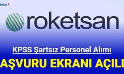 Roketsan KPSS'siz personel alımı başvuru ekranı açıldı 2023