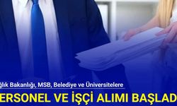 Sağlık Bakanlığı, MSB, Belediye ve Üniversitelere yüksek maaşla personel alımı yapılıyor 2024