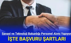Sanayi ve Teknoloji Bakanlığı Personel Alımı Yapıyor!