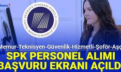 Sermaye Piyasası Kurulu SPK personel alımı başvuru ekranı açıldı 2023