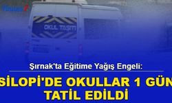 Şırnak'ta eğitime yağış engeli: Silopi'de okullar 1 gün tatil edildi